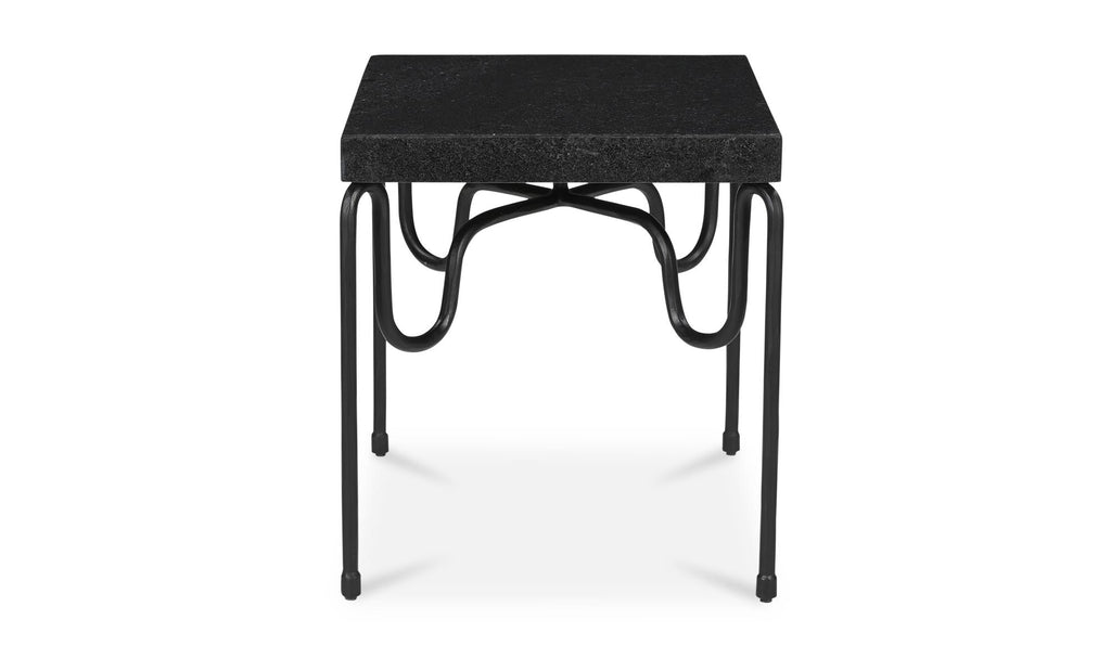 Stone Getty Side Table Black Granite 3