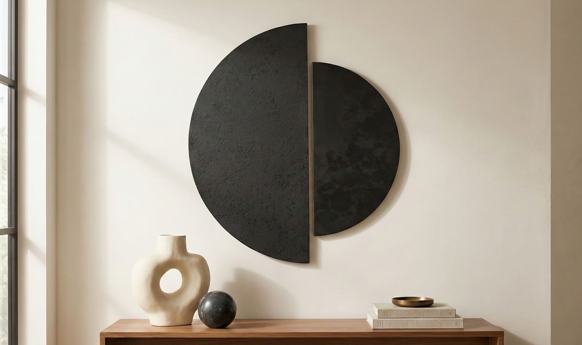 Black Meridian Wall Decor