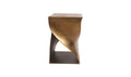 Twist Accent Table Brass Antique