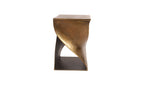 Twist Accent Table Brass Antique