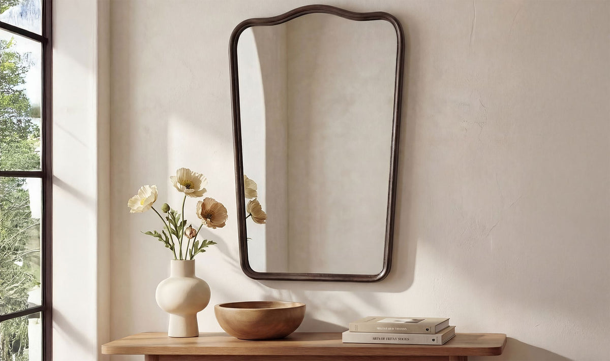 Cast Aluminum Keyes Wall Mirror 3