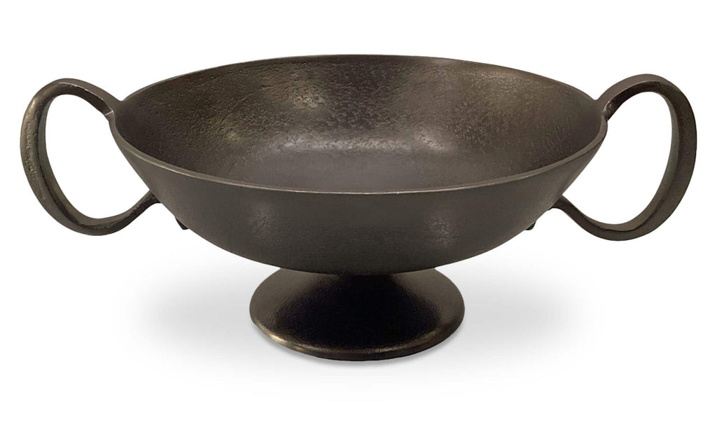 Cast Aluminum Floris Bowl Antique Brass Cast Aluminum