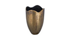 Cast Aluminum Athena Vase Antique Brass