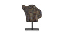 Cast Aluminum Victor Sculpture Dark Green Patina