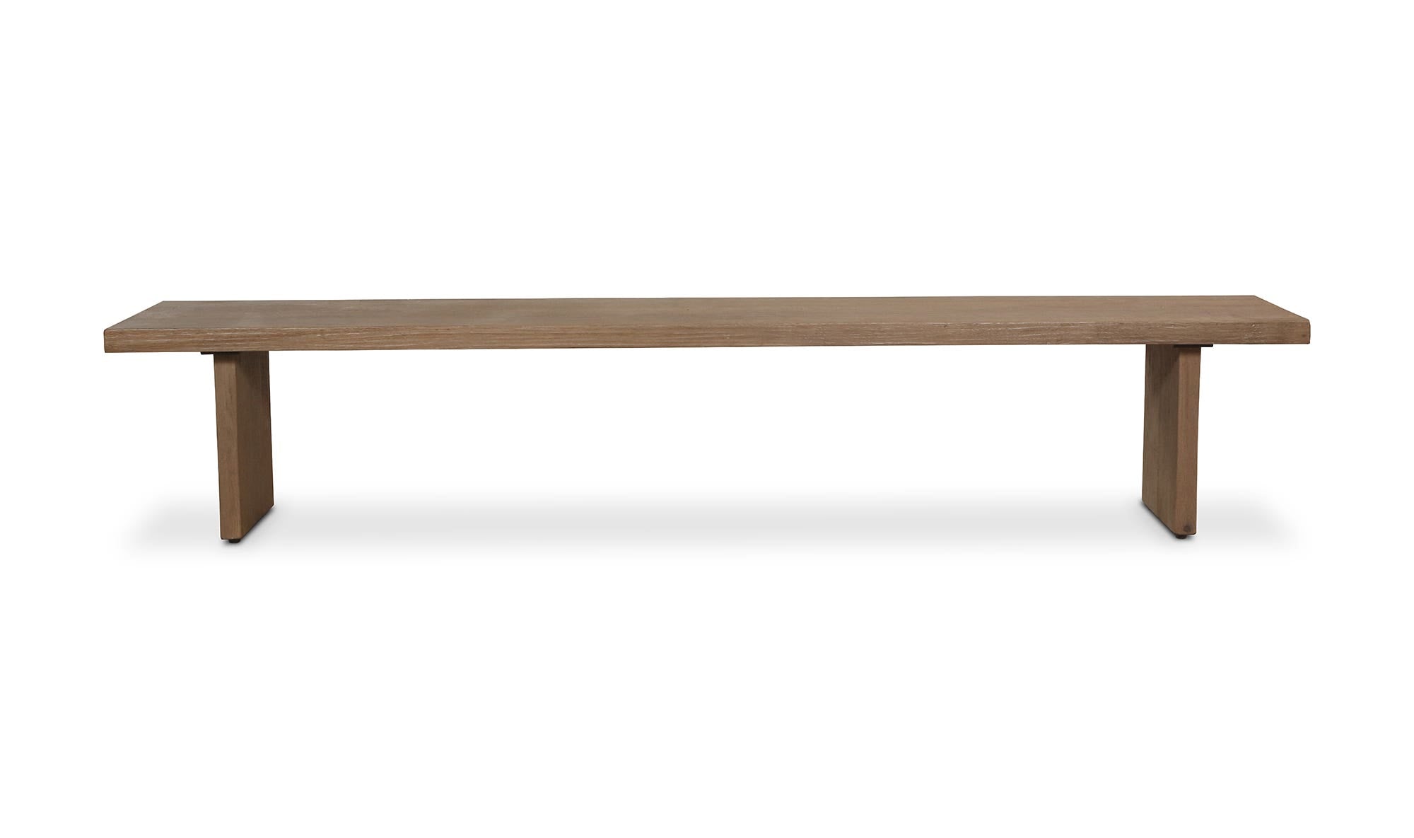 Oak Koshi Bench Sandblasted Amber Oak front