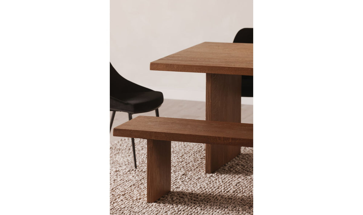 Oak Koshi Bench Sandblasted Amber Oak view 3