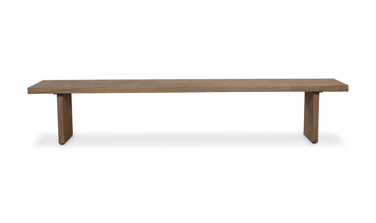 Oak Koshi Bench Sandblasted Amber Oak front