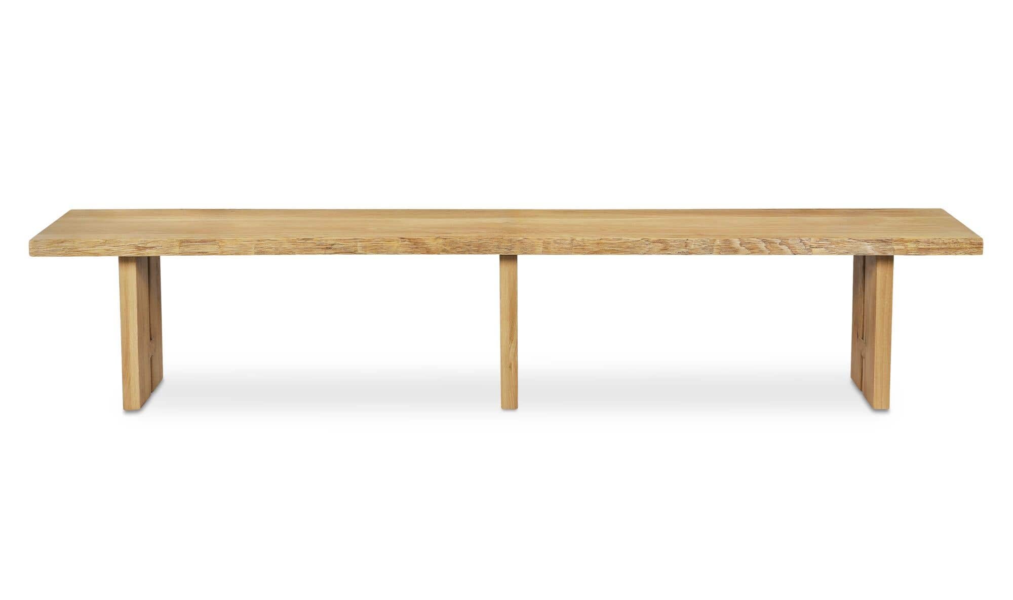 Tessa Dining Bench Natural front