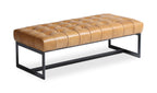 Leather Wyatt Bench, Tan