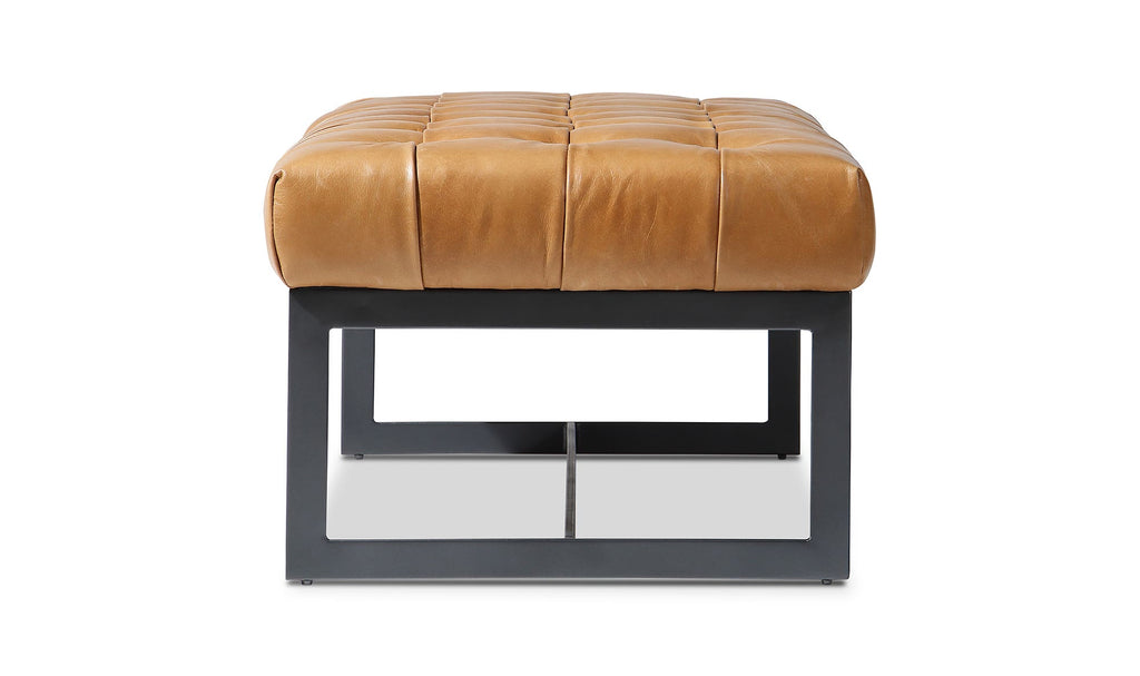 Leather Wyatt Bench, Tan