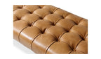 Leather Wyatt Bench, Tan