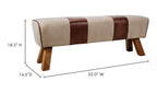 Upholstered Pommel Bench