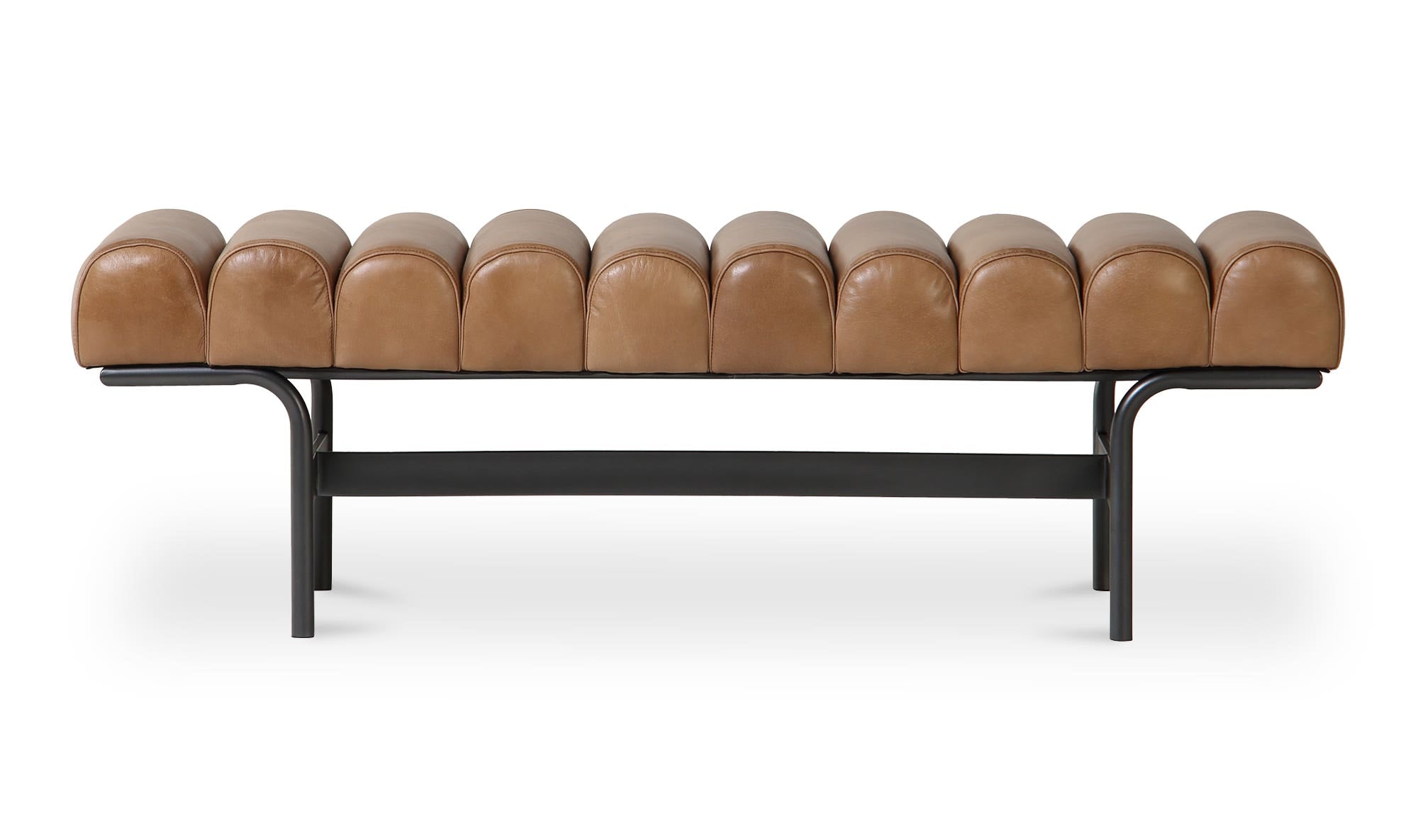 Upholstered Harrison Bench, Tan