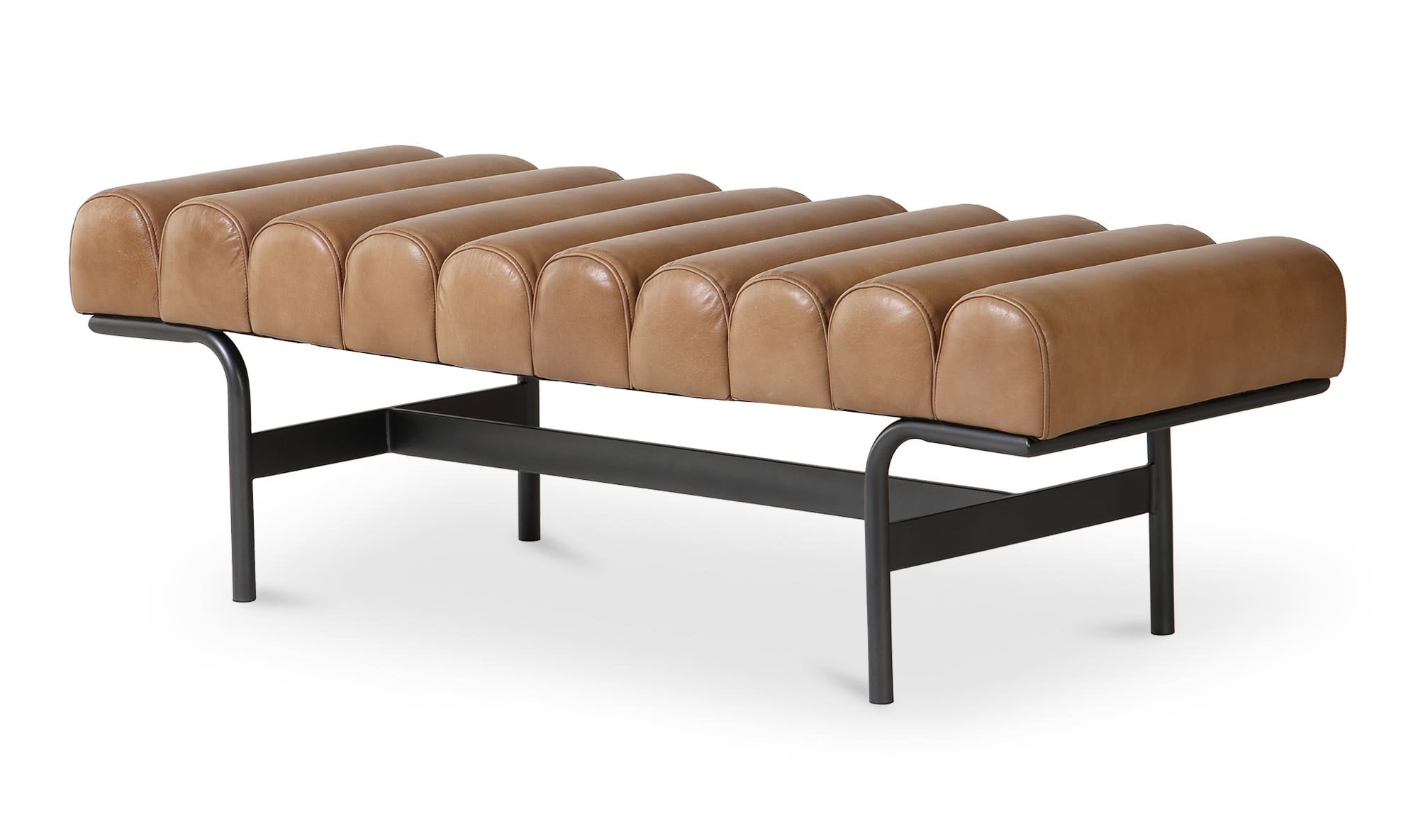 Upholstered Harrison Bench, Tan