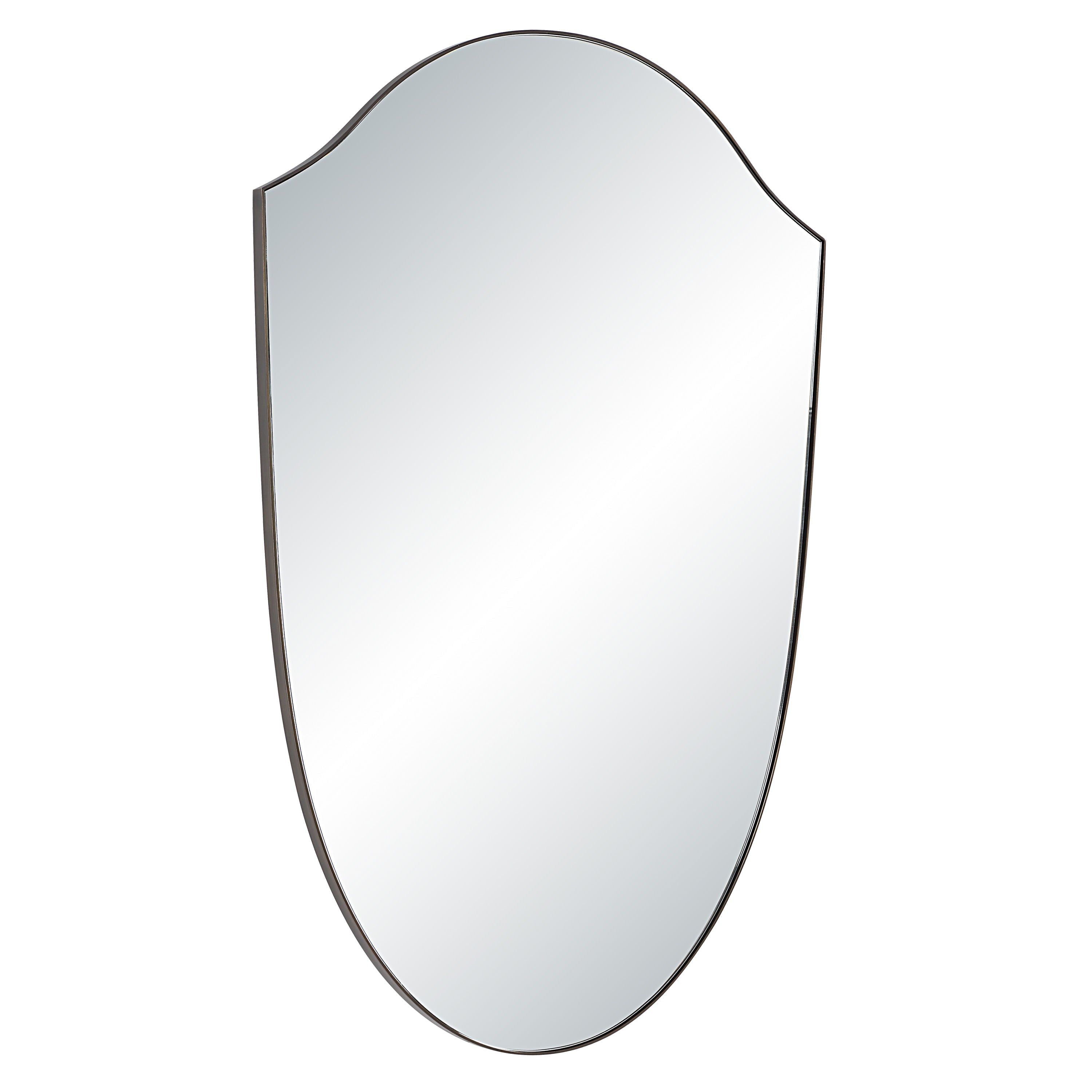Reims wall mirror by Renwil, stainless steel, brass finish