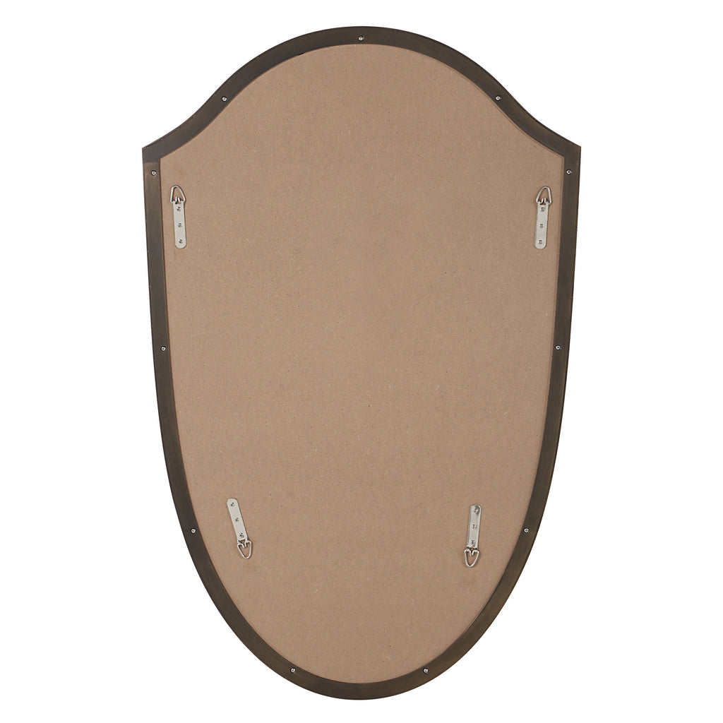 Reims wall mirror by Renwil, stainless steel, brass finish