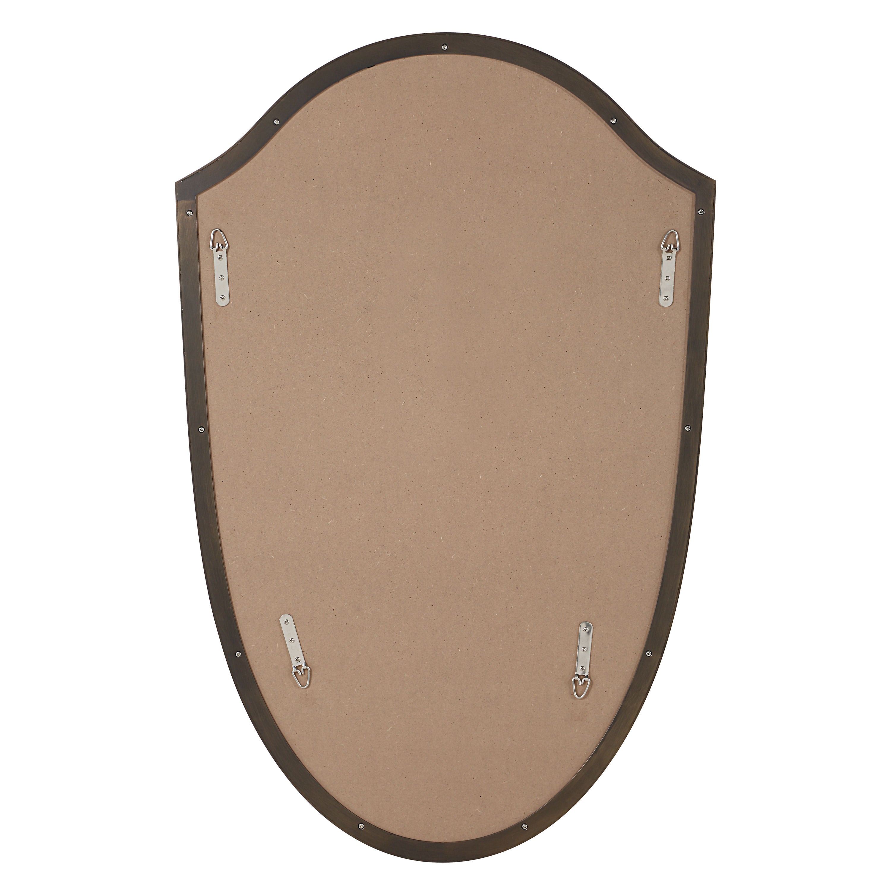 Reims wall mirror by Renwil, stainless steel, brass finish