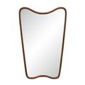 Reverie wall mirror by Renwil, wood, walnut finish