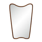 Reverie wall mirror by Renwil, wood, walnut finish