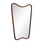 Reverie wall mirror by Renwil, wood, walnut finish