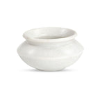 Romano vessel by Moe's Home Collection, Rajnagar white marble, wide-shouldered