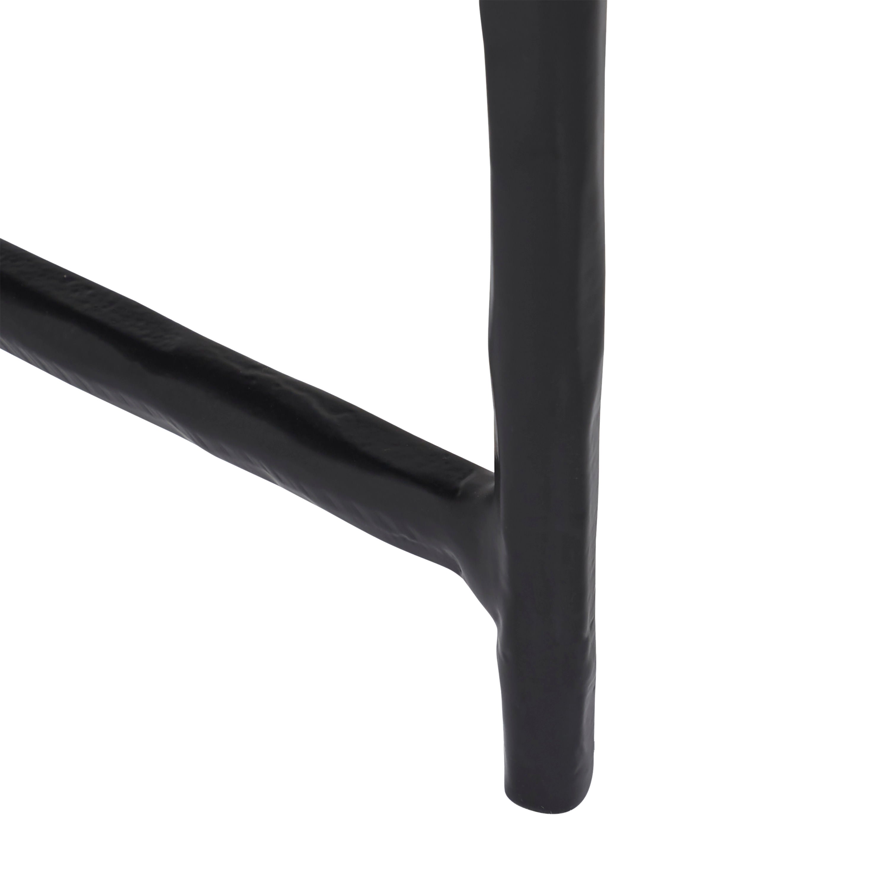Rowena coffee table by Renwil, banswara marble, cast aluminum base