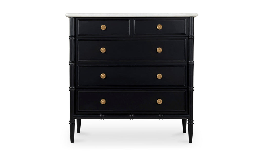 Eleanor 5 Drawer Chest Black