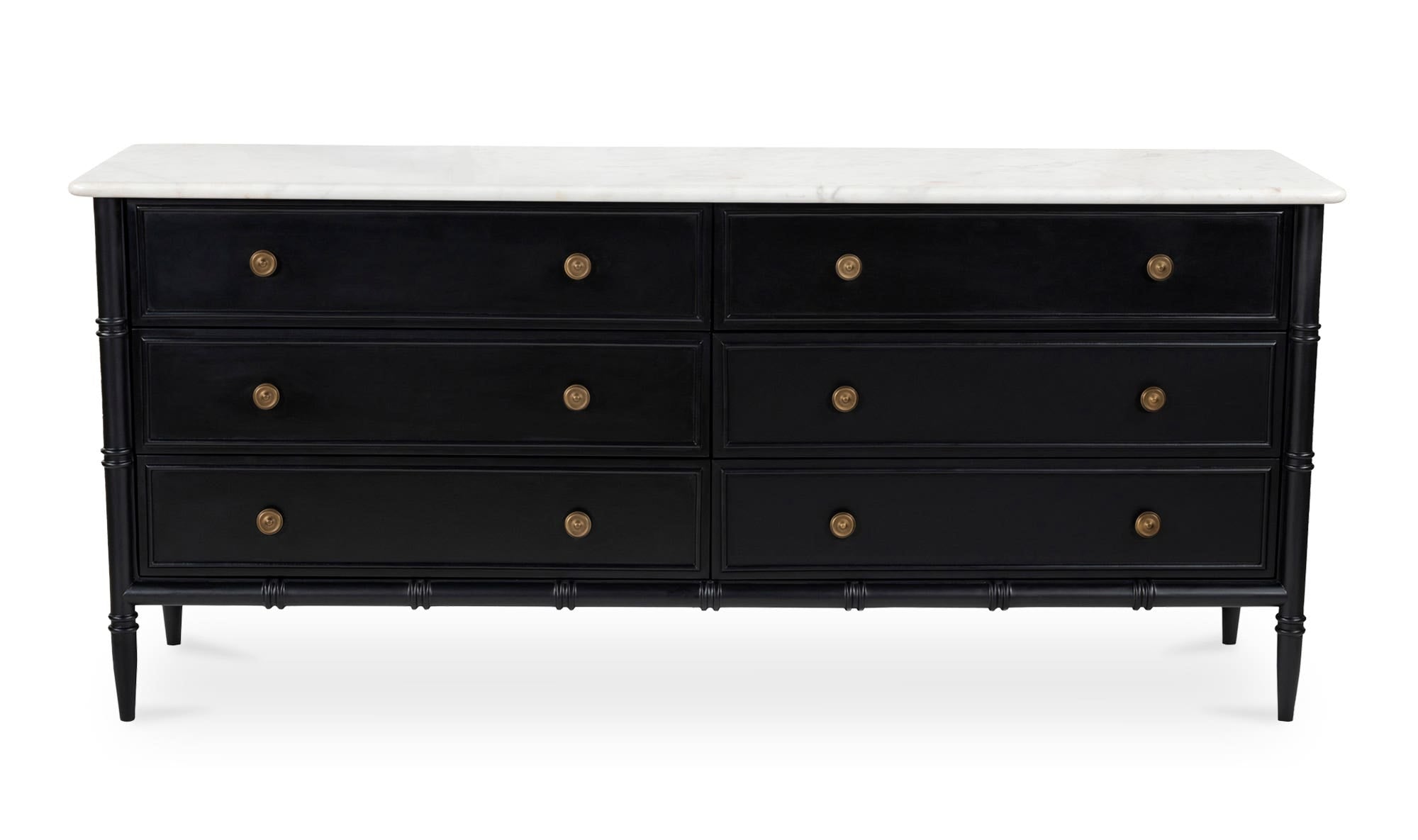 Eleanor 6 Drawer Dresser Black