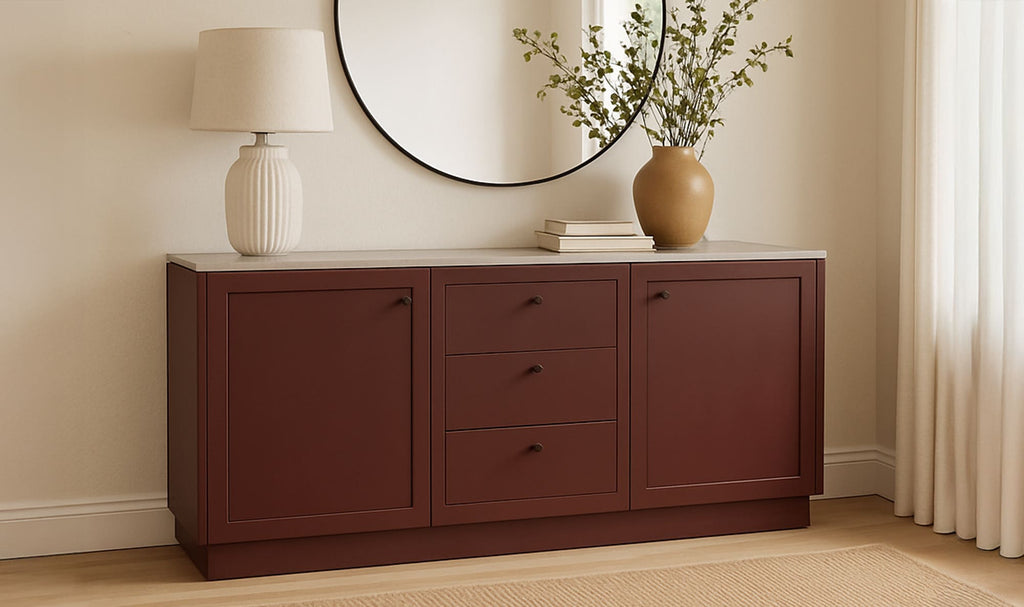 Nadine Sideboard Deep Burgundy view 2