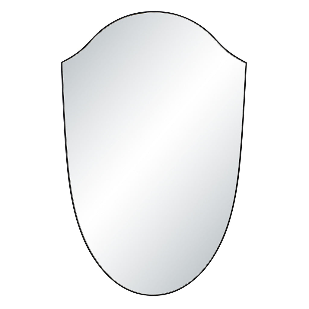 Ryker wall mirror by Renwil, iron, matte black finish