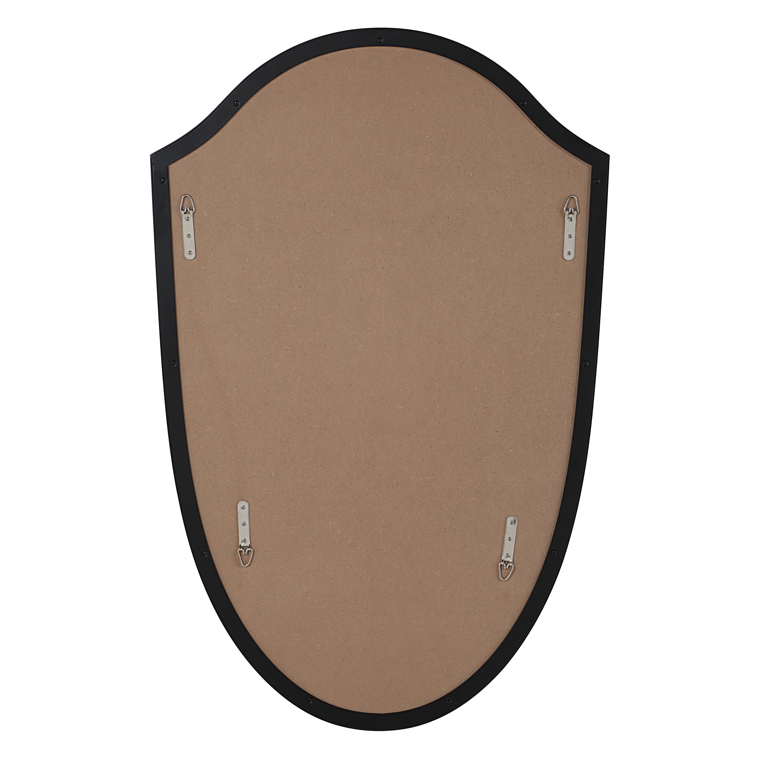 Ryker wall mirror by Renwil, iron, matte black finish