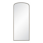 Sabine wall mirror by Renwil, stainless steel, dark antique bronze finish