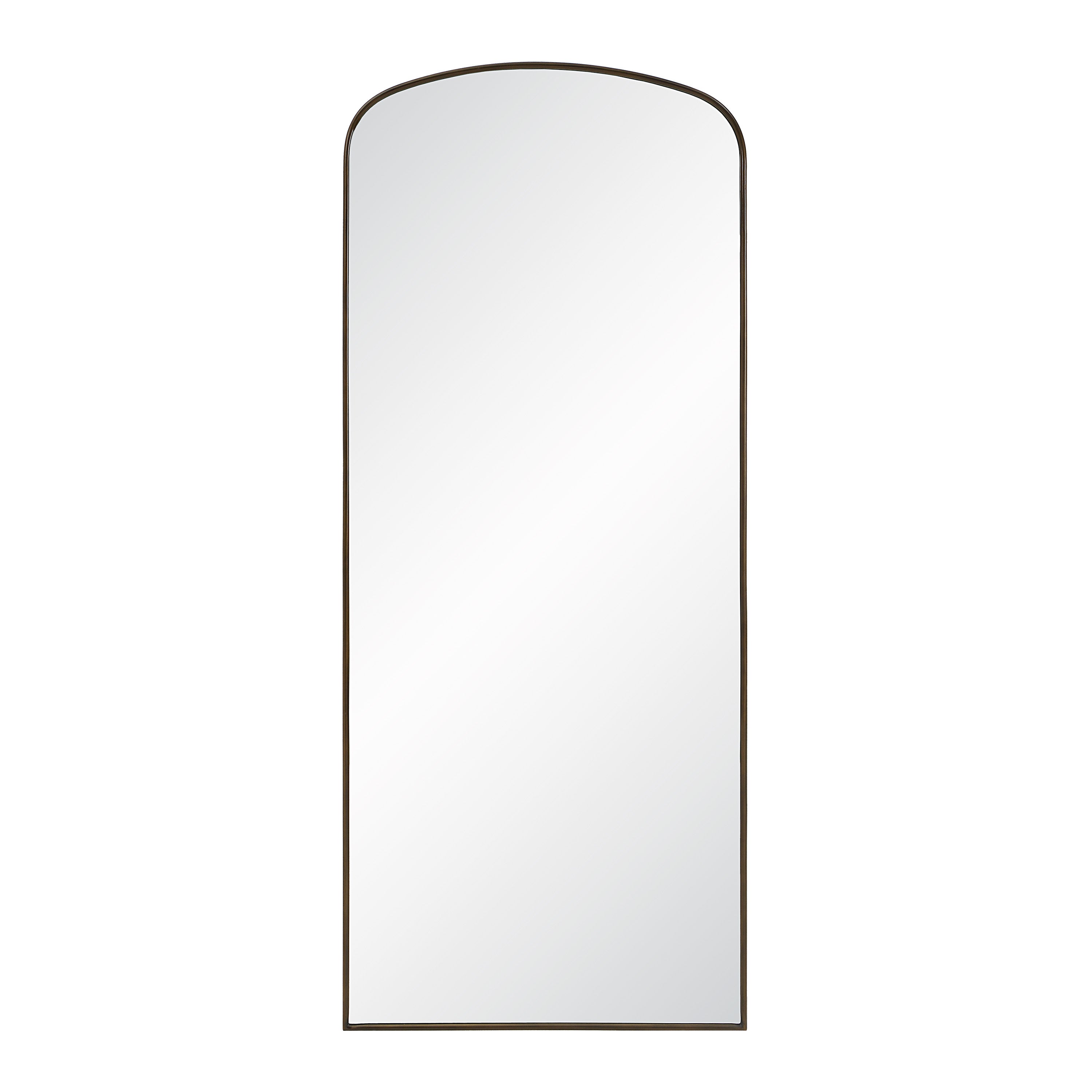 Sabine wall mirror by Renwil, stainless steel, dark antique bronze finish