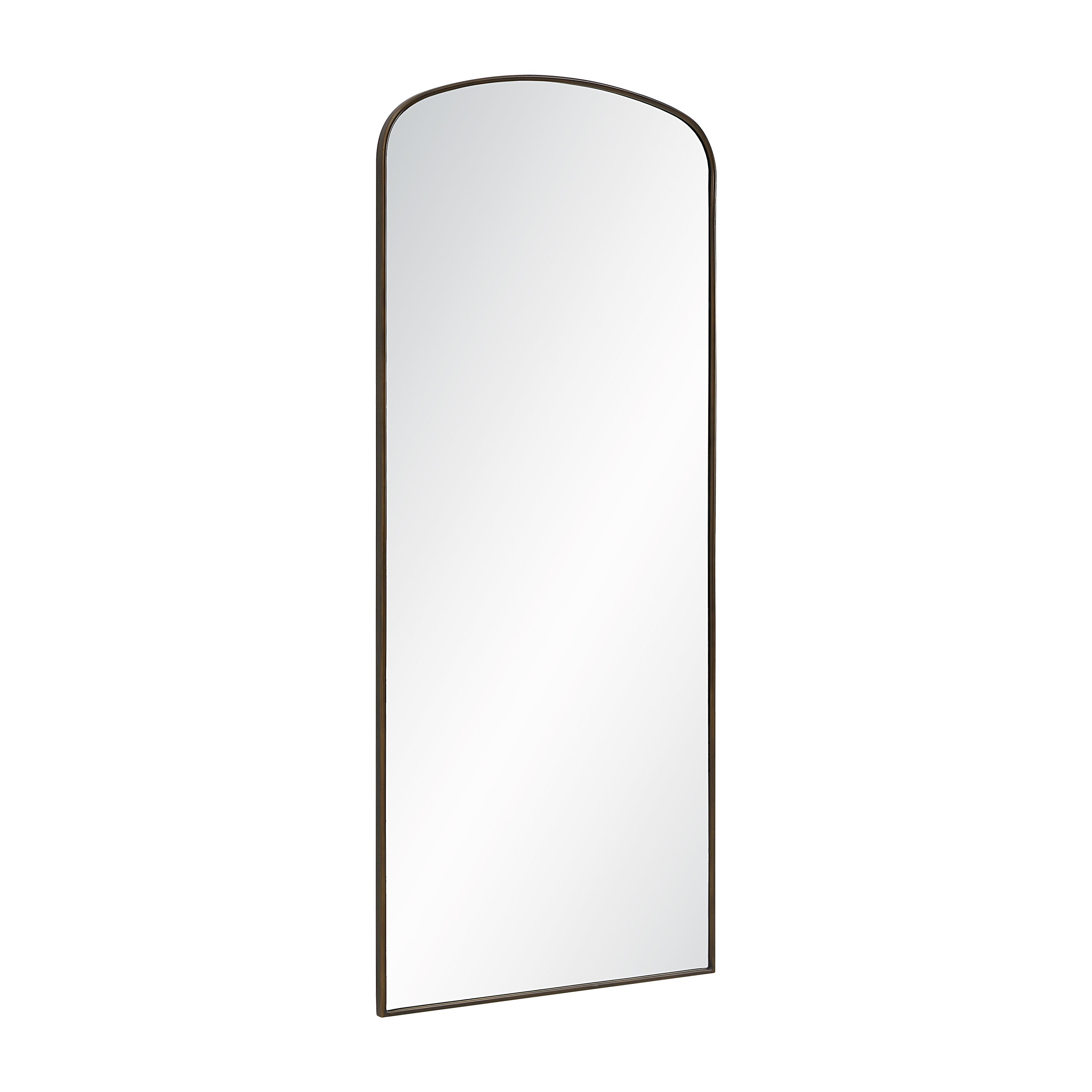 Sabine wall mirror by Renwil, stainless steel, dark antique bronze finish