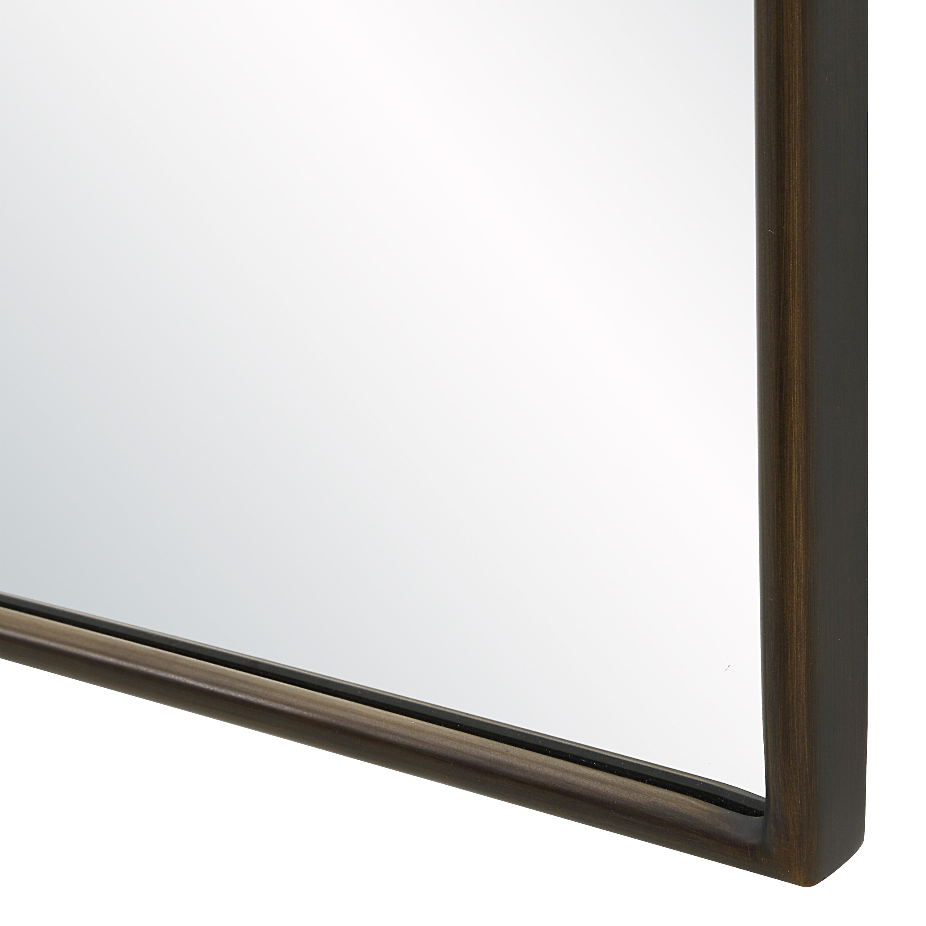 Sabine wall mirror by Renwil, stainless steel, dark antique bronze finish