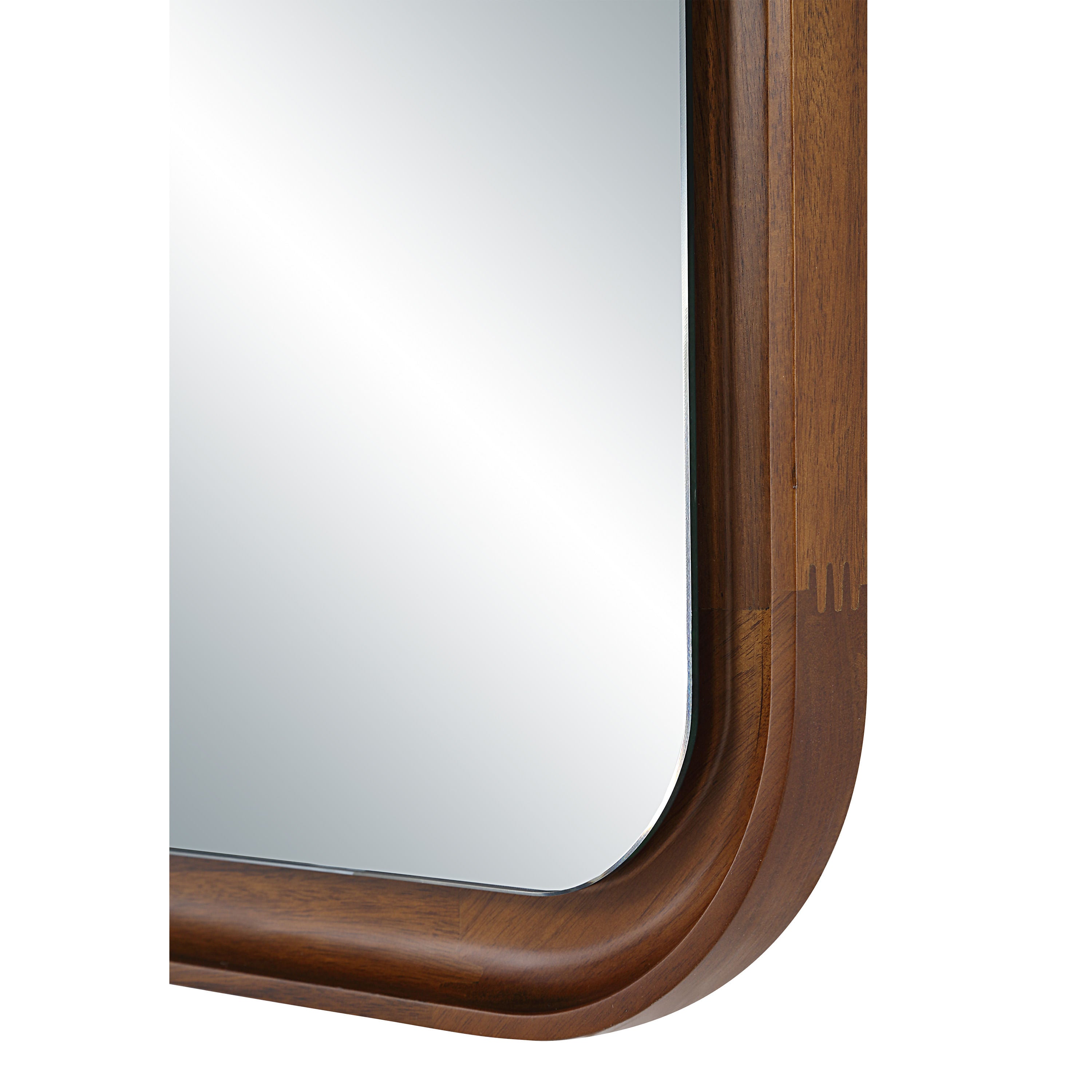 Salvia wall mirror by Renwil, mimosaceae wood, walnut finish