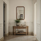 Salvia wall mirror by Renwil, mimosaceae wood, walnut finish