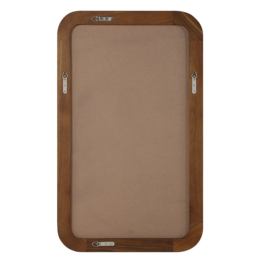 Salvia wall mirror by Renwil, mimosaceae wood, walnut finish