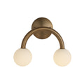 Santi wall sconce by Renwil, iron, dark brushed brass finish