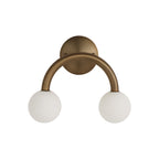Santi wall sconce by Renwil, iron, dark brushed brass finish