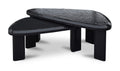 Sophie Outdoor Nesting Coffee Tables Charcoal Lacquer front