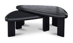Sophie Outdoor Nesting Coffee Tables Charcoal Lacquer front
