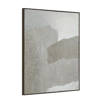 Sesamo wall art by Renwil, cotton canvas, black oak frame