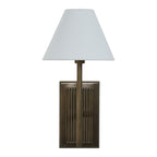 Solaria wall sconce by Renwil, iron, dark antique brushed brass finish