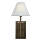 Solaria wall sconce by Renwil, iron, dark antique brushed brass finish