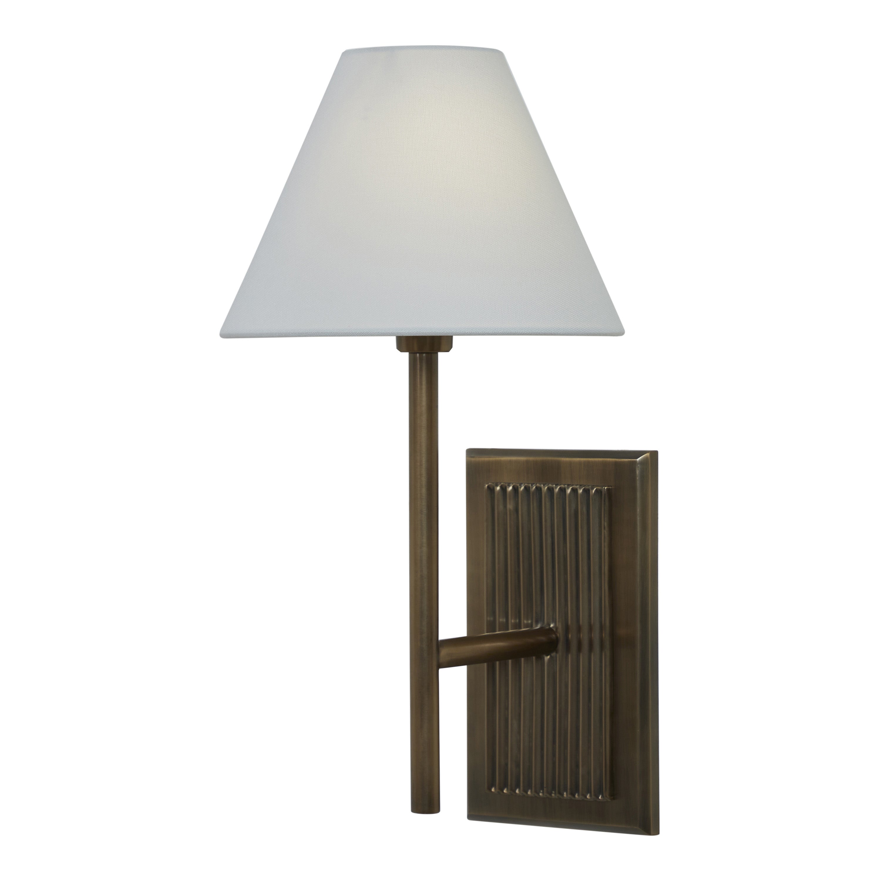 Solaria wall sconce by Renwil, iron, dark antique brushed brass finish