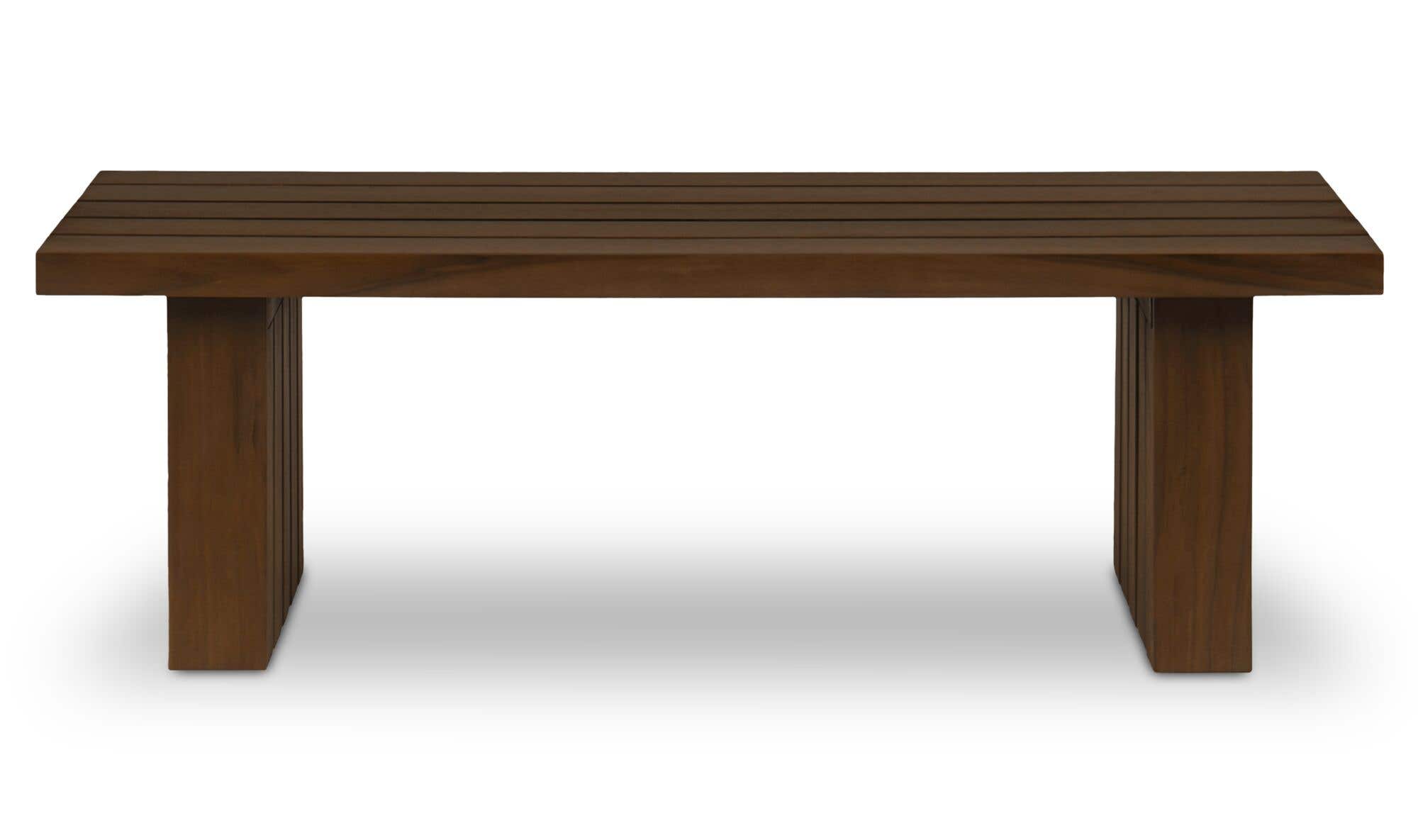 Wood Outdoor Denby Coffee Table Brown