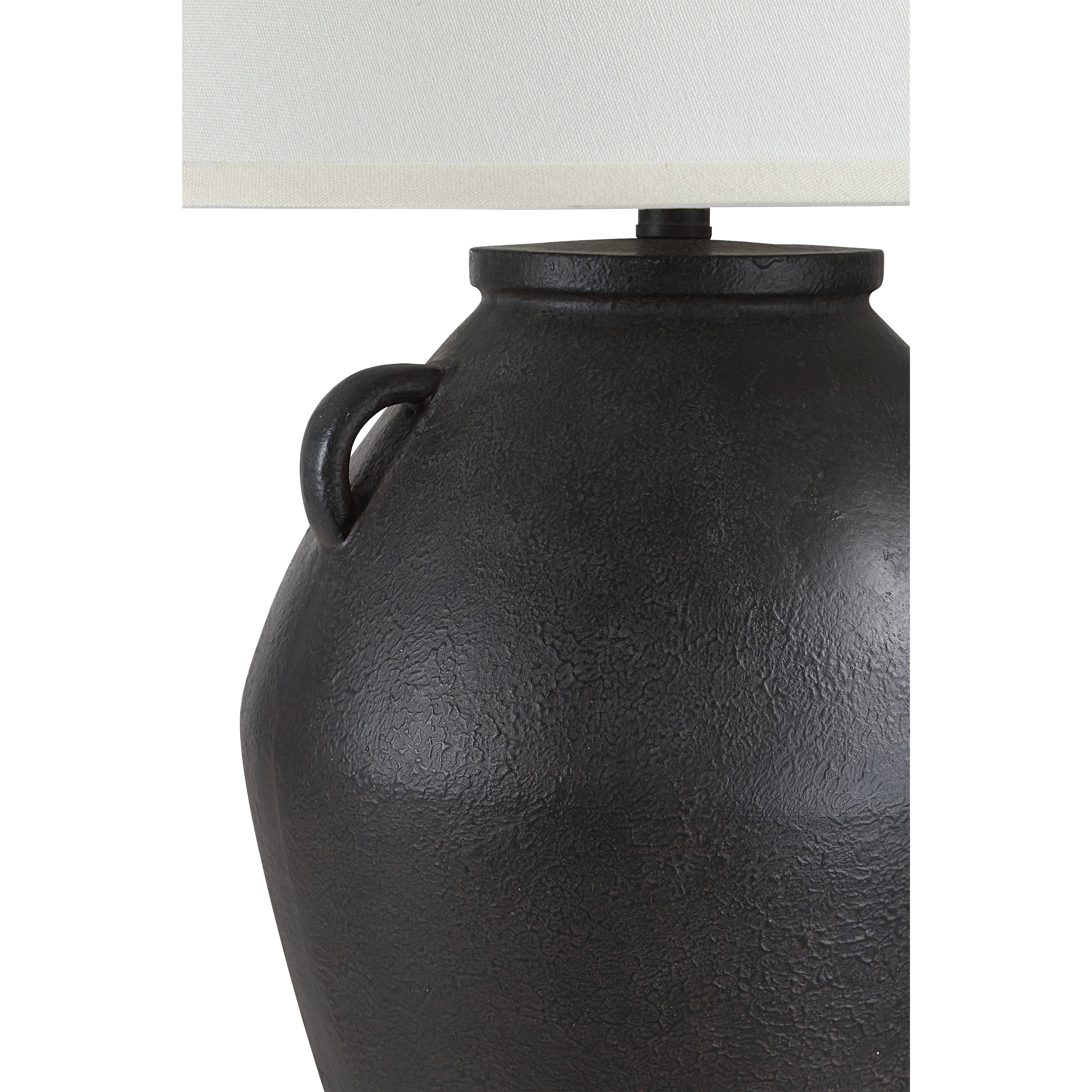 Tacta table lamp by Renwil, resin base, dark brown finish