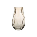 Tawny glass vase by Renwil, mouth-blown glass, warm beige