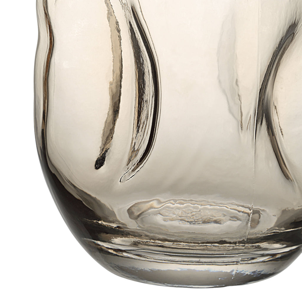 Tawny glass vase by Renwil, mouth-blown glass, warm beige